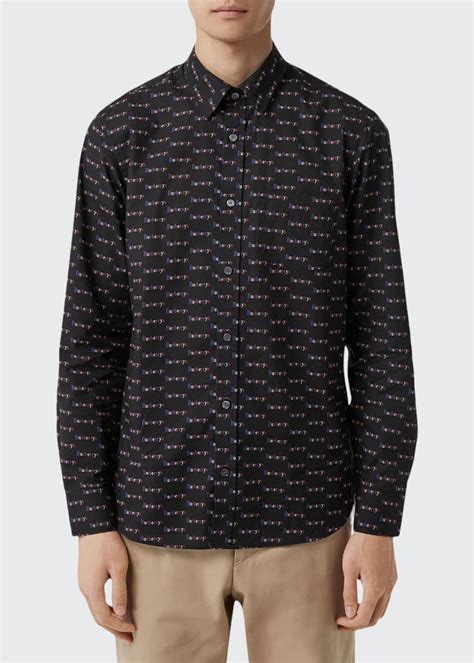 Burberry Men's Edward Archive Logo Sport Shirt 